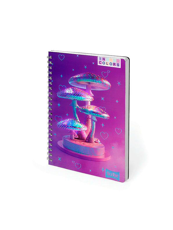 Cuaderno Argollado Pasta Dura Incolors 80 Hojas 1