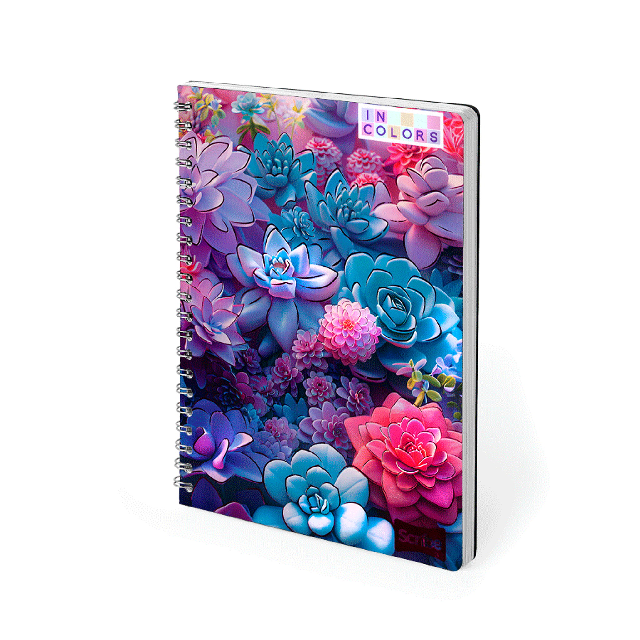 Cuaderno Argollado Pasta Dura Incolors 80 Hojas 4