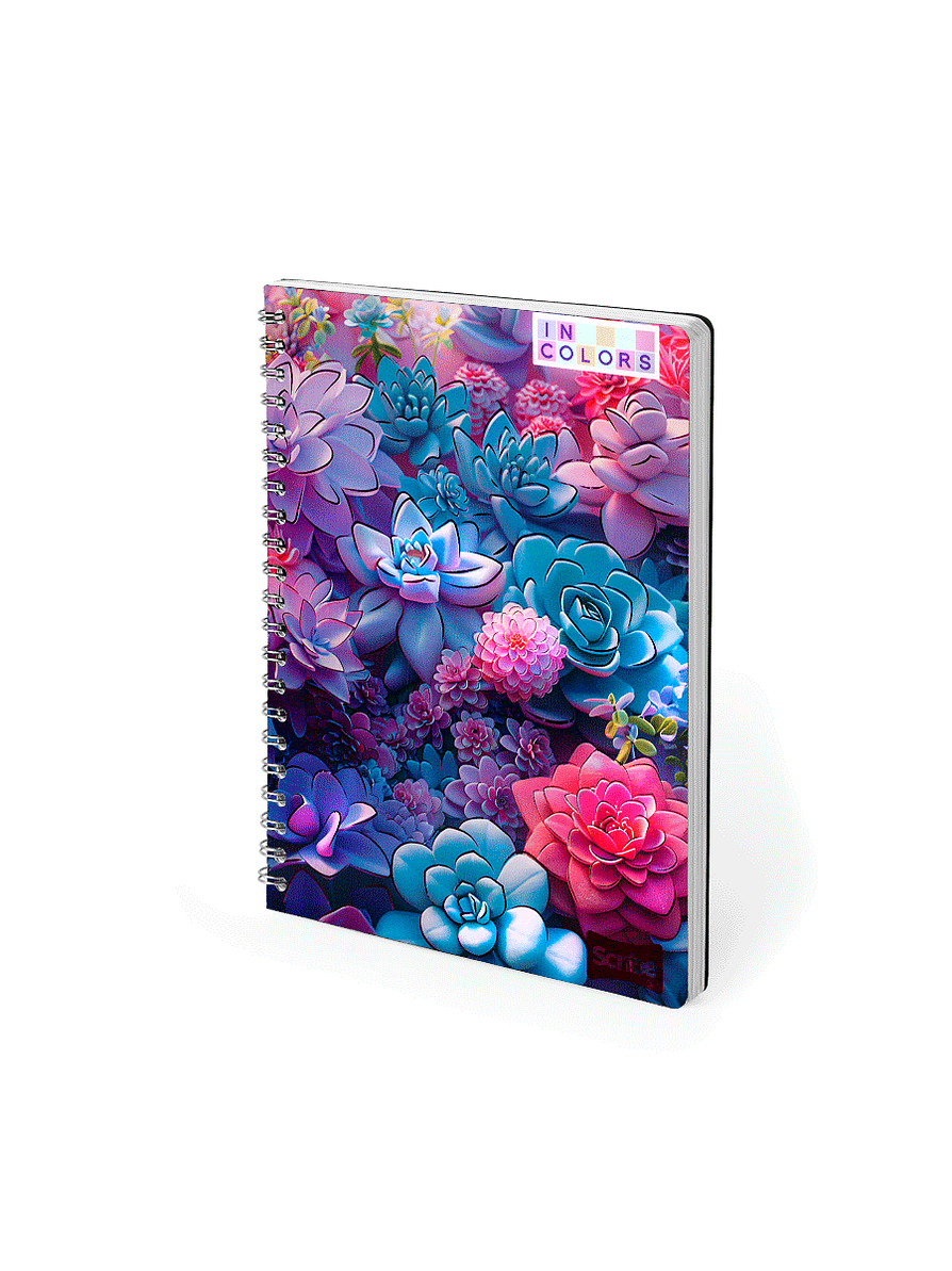 Cuaderno Argollado Pasta Dura Incolors 80 Hojas 4