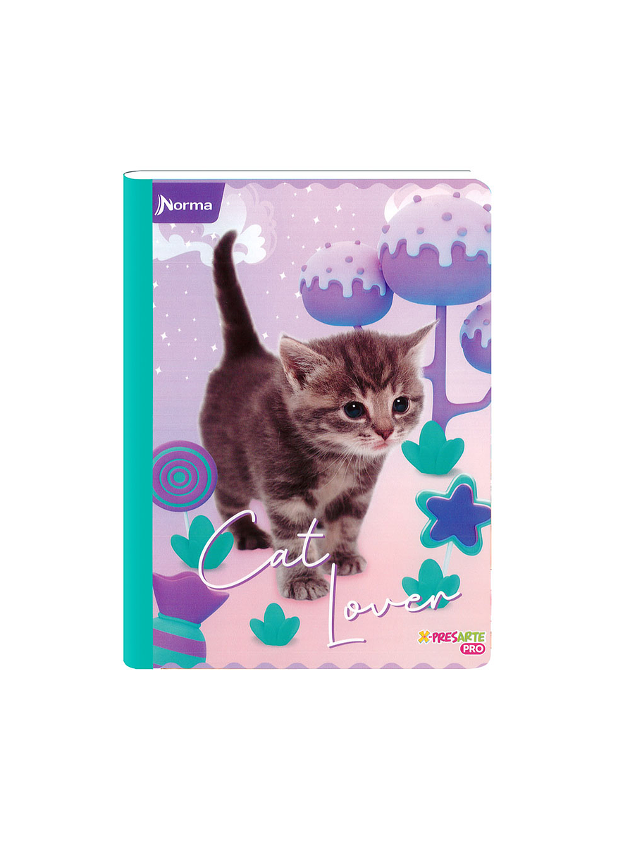 Cuaderno Cosido Norma Cats 50 Hojas Cuadros 6