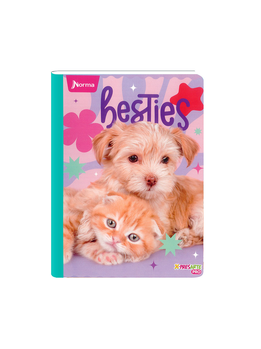 Cuaderno Cosido Norma Cats 50 Hojas Cuadros 8