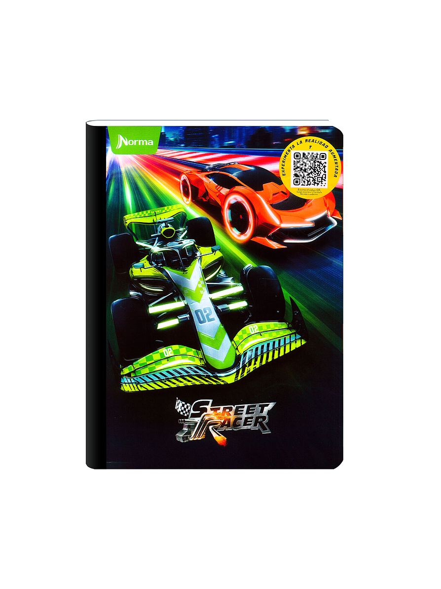 Cuaderno Cosido Street Racer 100 Hojas Cuadros 1