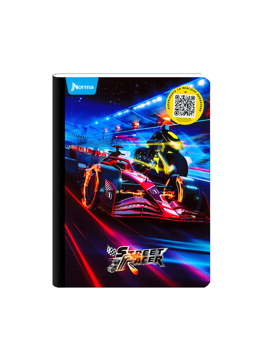 Cuaderno Cosido Street Racer 100 Hojas Cuadros 2