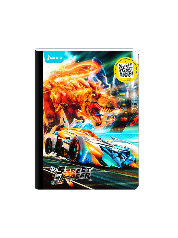 Cuaderno Cosido Street Racer 100 Hojas Cuadros 3
