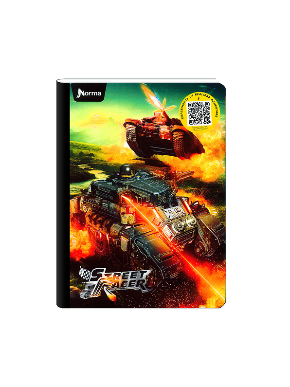 Cuaderno Cosido Street Racer 100 Hojas Cuadros 4