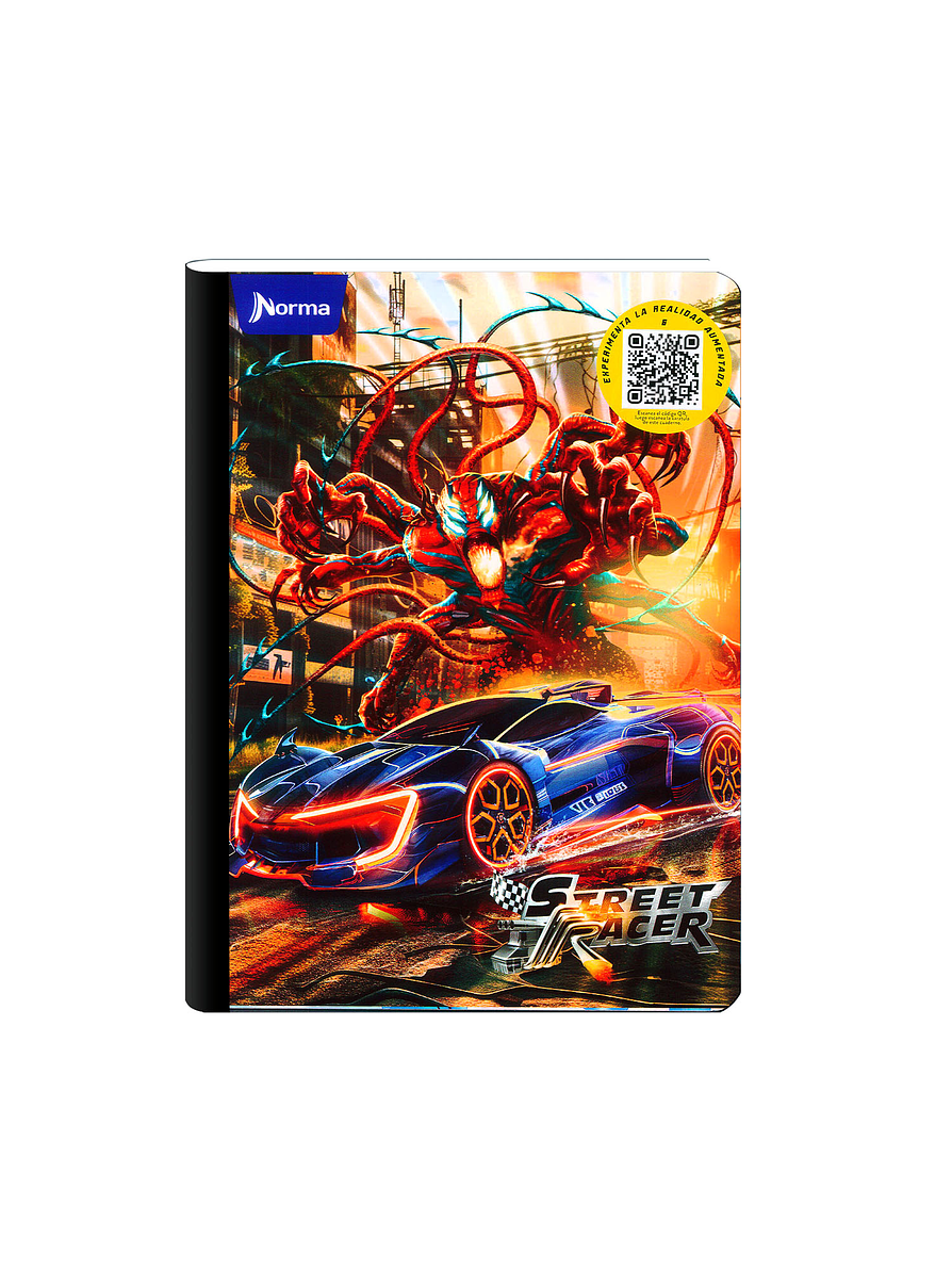 Cuaderno Cosido Street Racer 100 Hojas Cuadros 6
