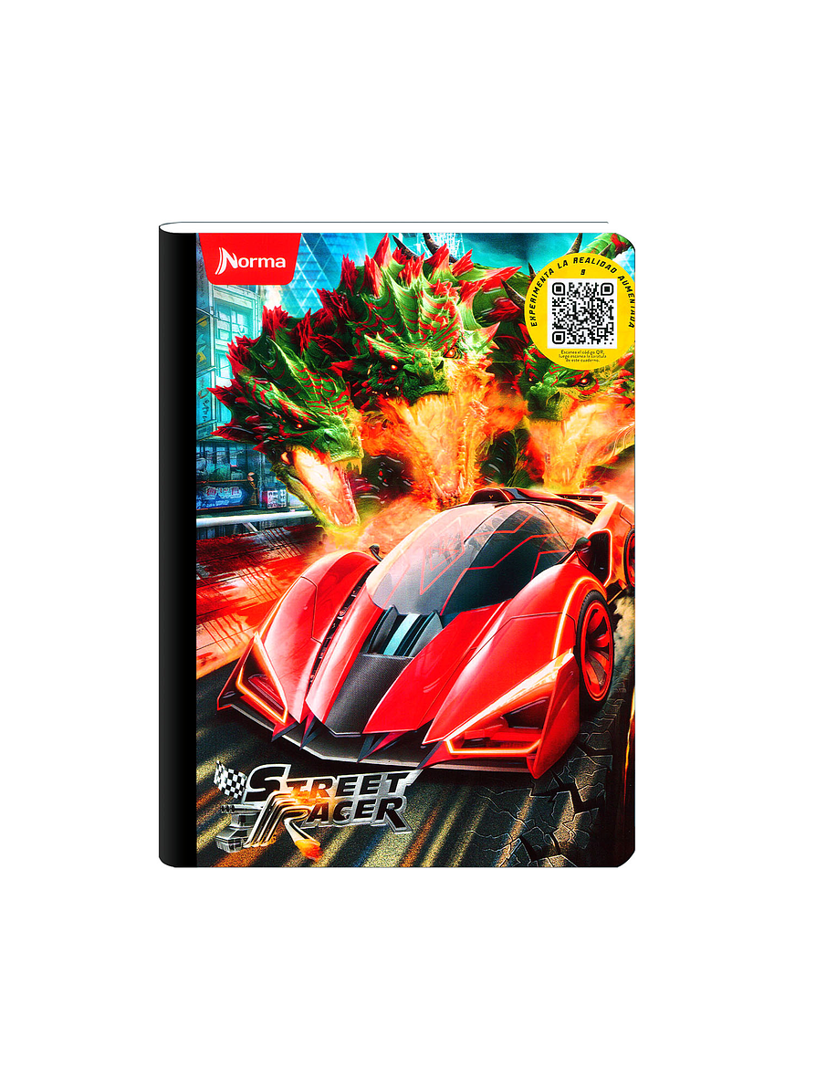 Cuaderno Cosido Street Racer 100 Hojas Cuadros 7