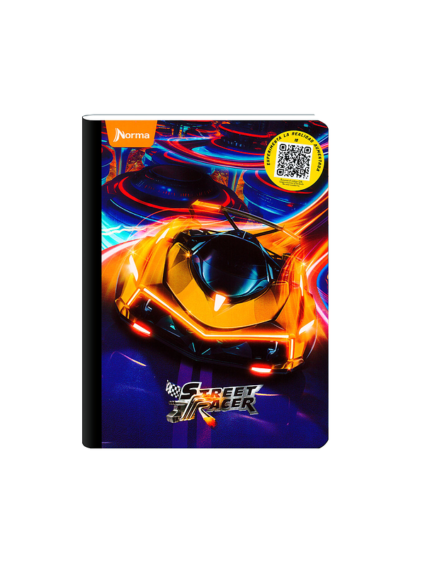 Cuaderno Cosido Street Racer 100 Hojas Cuadros 9