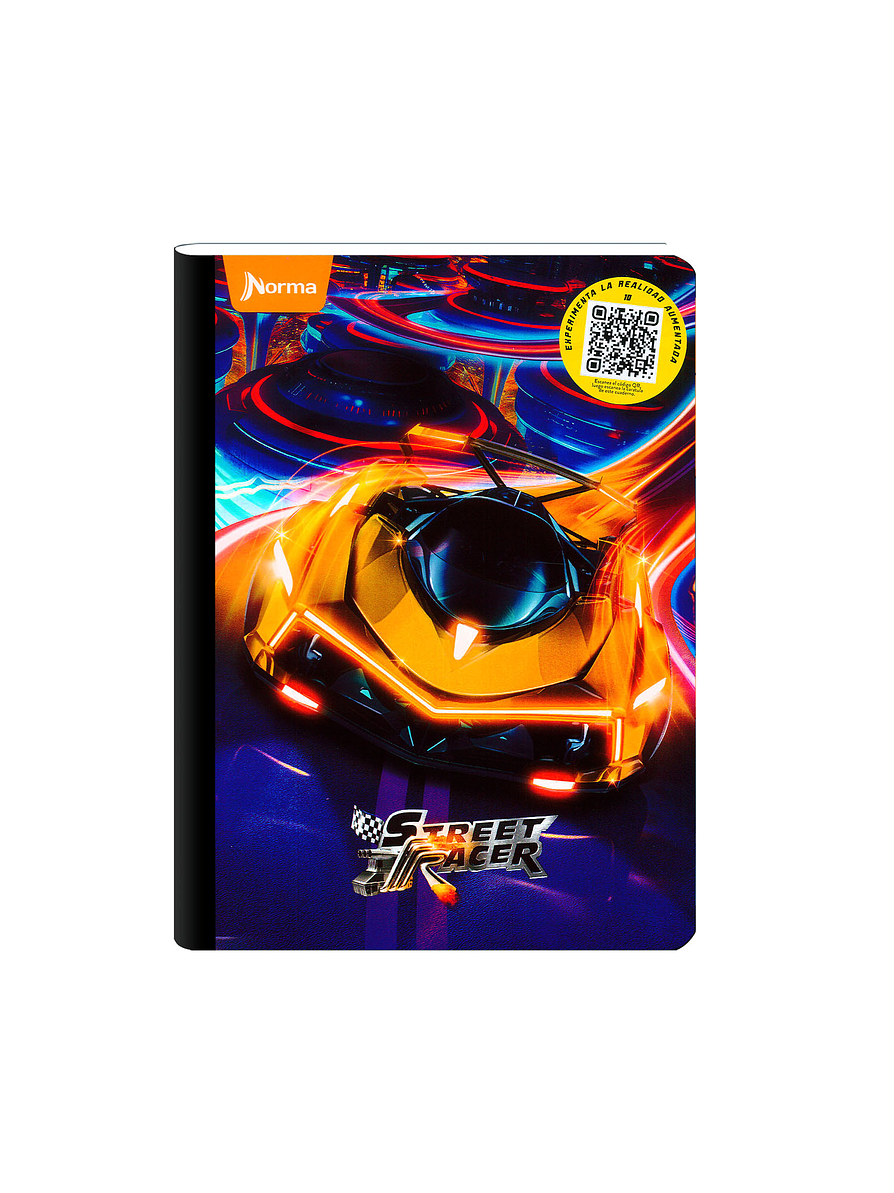 Cuaderno Cosido Street Racer 100 Hojas Cuadros 9