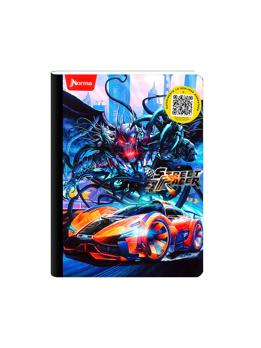 Cuaderno Cosido Street Racer 100 Hojas Cuadros 10
