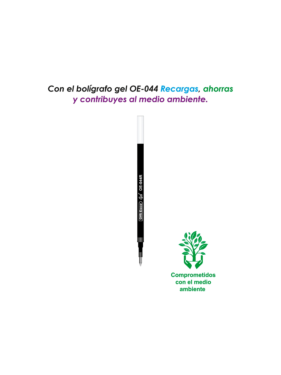 Repuesto para bolígrafo Offi-Esco gel 0.7 m 1