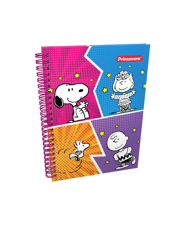 Cuaderno Argollado  Primavera  Pasta Dura Cuadros  4