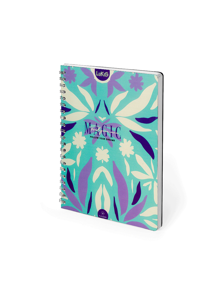 Cuaderno Lukis Argollado Pasta Dura Cuadros 4