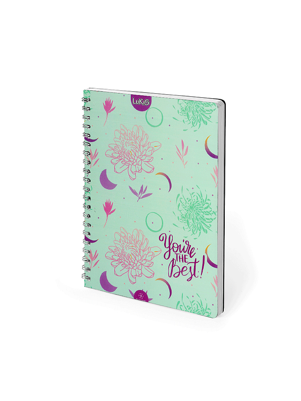 Cuaderno Lukis Argollado Pasta Dura Cuadros 5