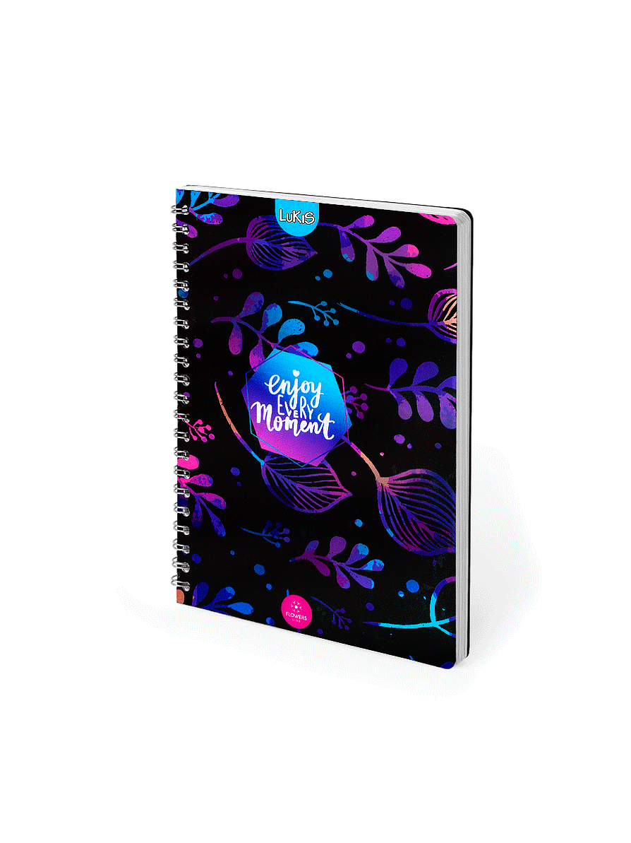 Cuaderno Lukis Argollado Pasta Dura Cuadros 8