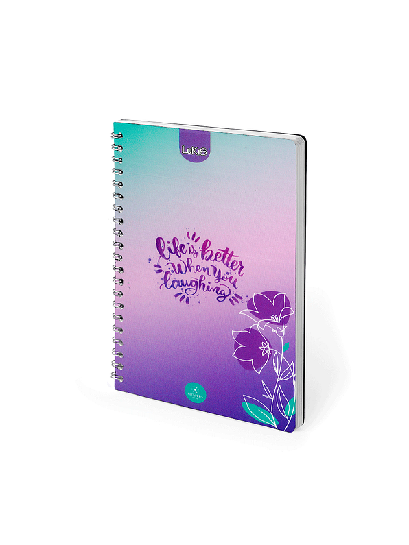 Cuaderno Lukis Argollado Pasta Dura Cuadros 10