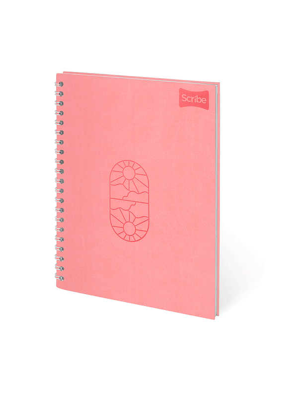Cuaderno Catedrático Pasta Dura Cuero Femenino Scribe 80 Hojas 1