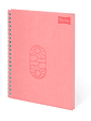 Cuaderno Catedrático Pasta Dura Cuero Femenino Scribe 80 Hojas - Miniatura 1