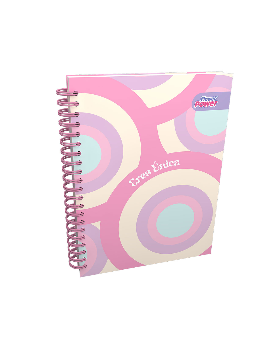 Cuaderno Argollado 7 Materias Primavera Cuadros  1