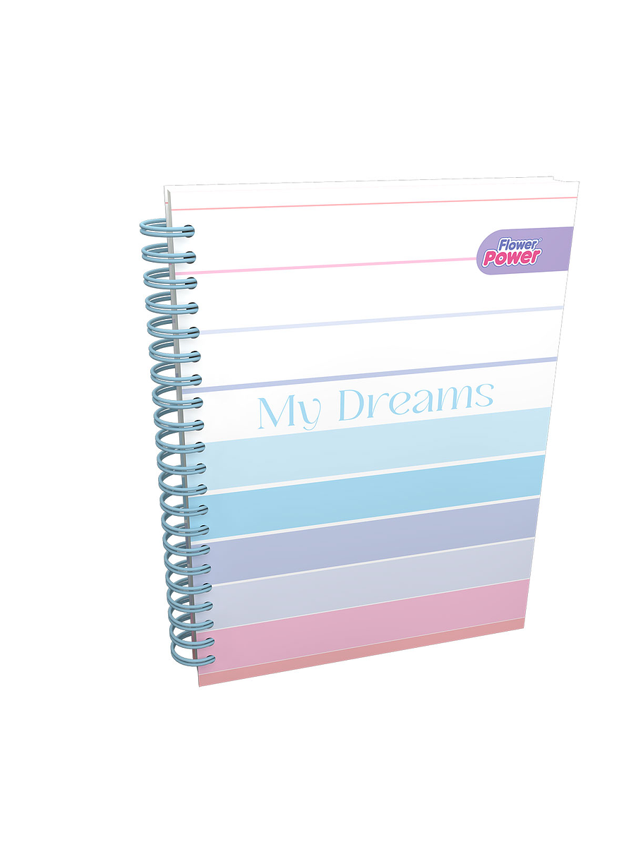 Cuaderno Argollado 7 Materias Primavera Cuadros  6