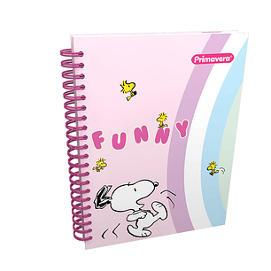 Cuaderno Argollado 7 Materias Primavera Cuadros 