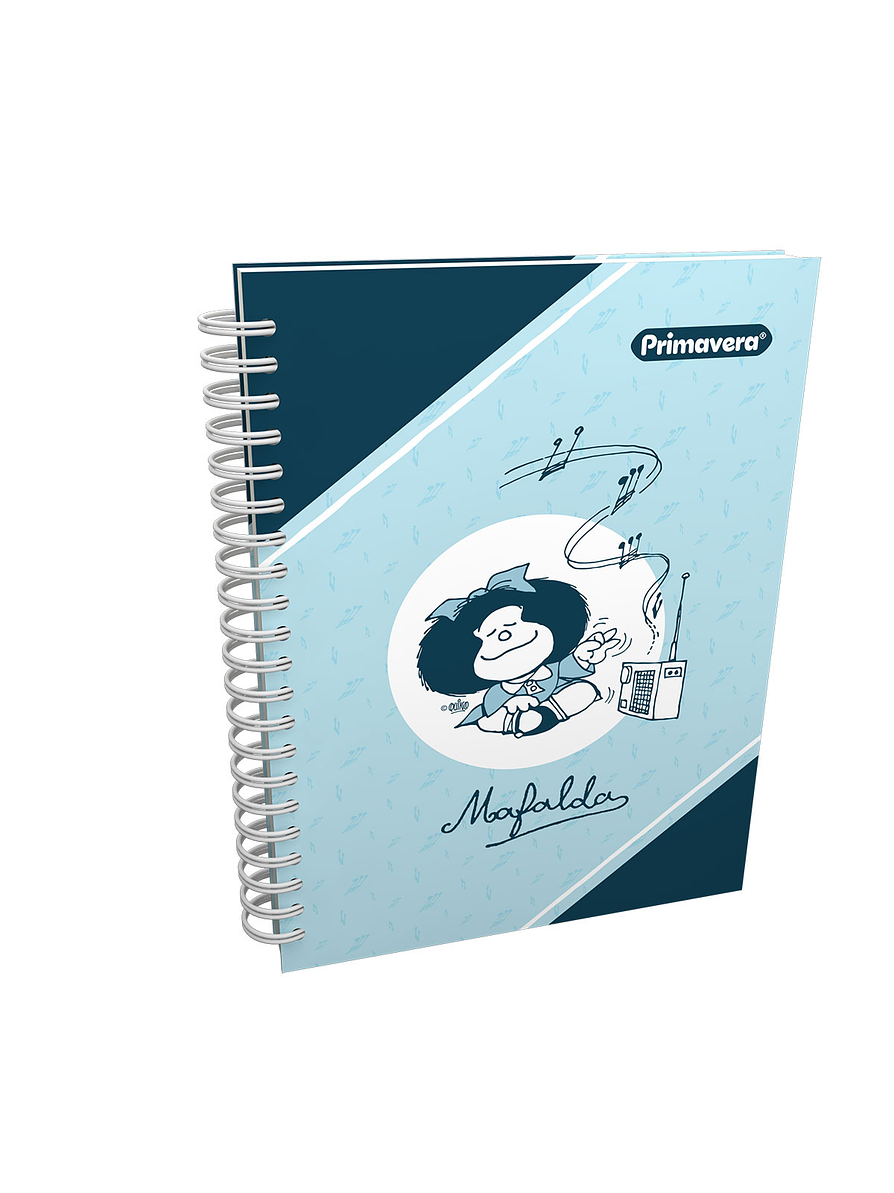 Cuaderno Argollado 7 Materias Primavera Cuadros  6