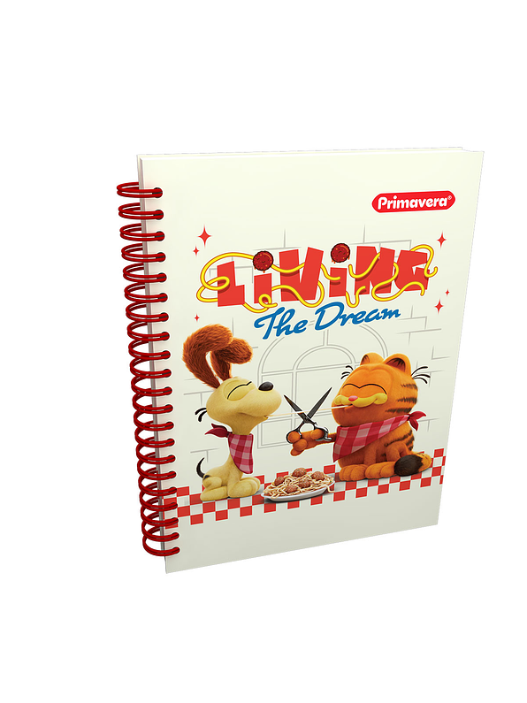 Cuaderno Primavera Argollado 5 Materias Femenino 12