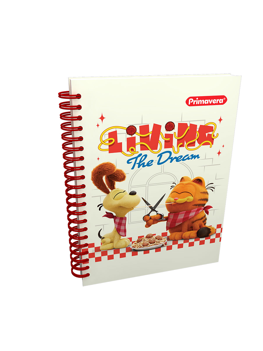 Cuaderno Primavera Argollado 5 Materias Femenino 12