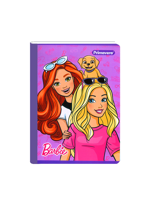 Cuaderno Cosido Primavera Mattel Barbie 100 Hojas Cuadros 1