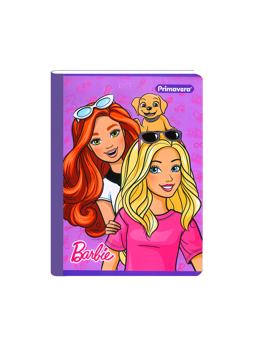 Cuaderno Cosido Primavera Mattel Barbie 100 Hojas Cuadros 1