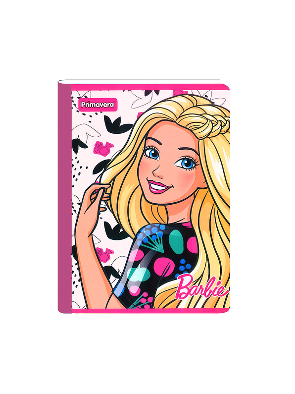 Cuaderno Cosido Primavera Mattel Barbie 100 Hojas Cuadros 4