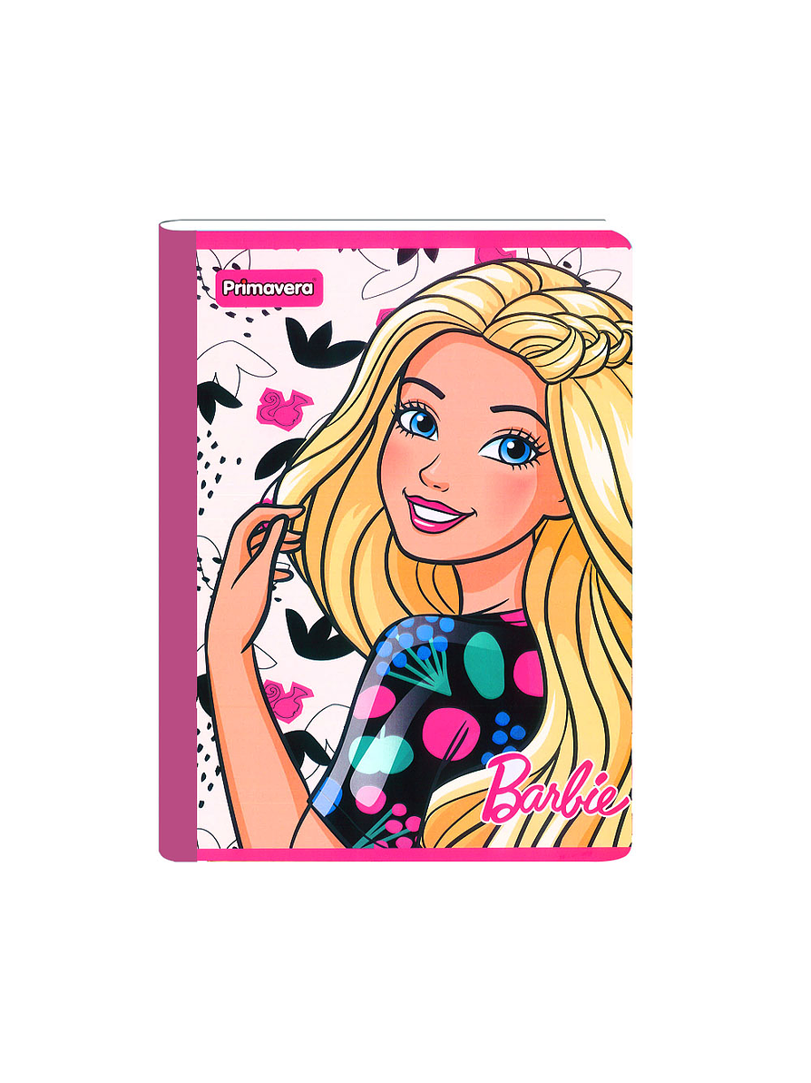Cuaderno Cosido Primavera Mattel Barbie 100 Hojas Cuadros 4
