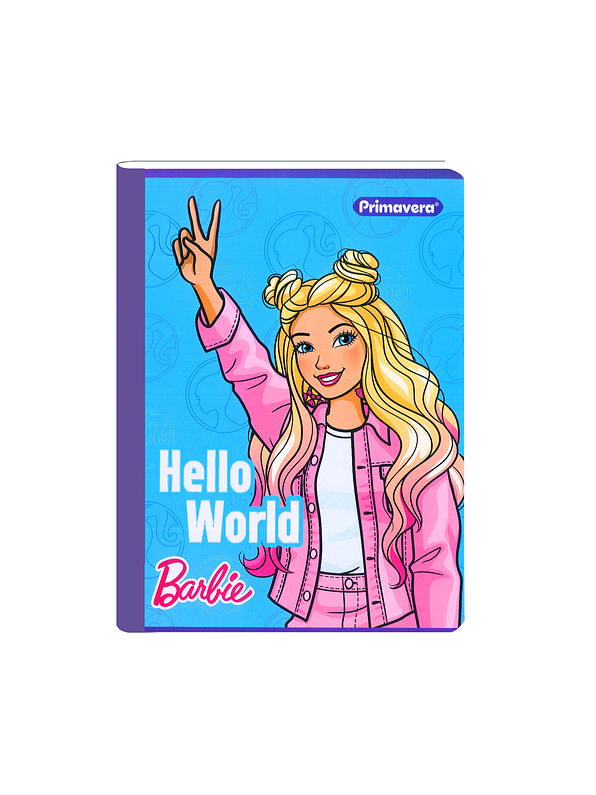 Cuaderno Cosido Primavera Mattel Barbie 100 Hojas Cuadros 5