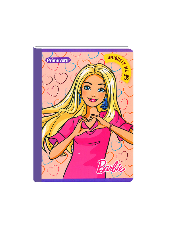 Cuaderno Cosido Primavera Mattel Barbie 100 Hojas Cuadros 8