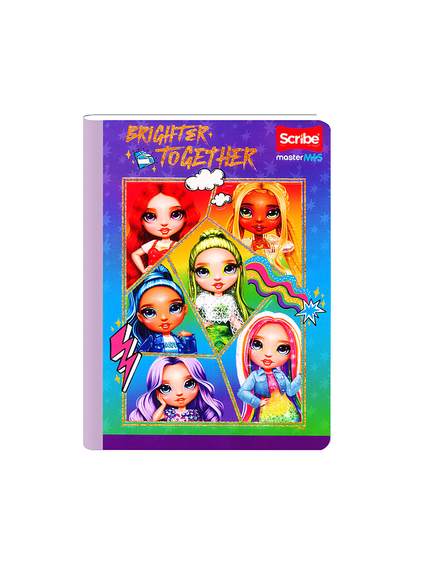 Cuaderno Cosido Rainbow High 100 Hojas Lineas 1