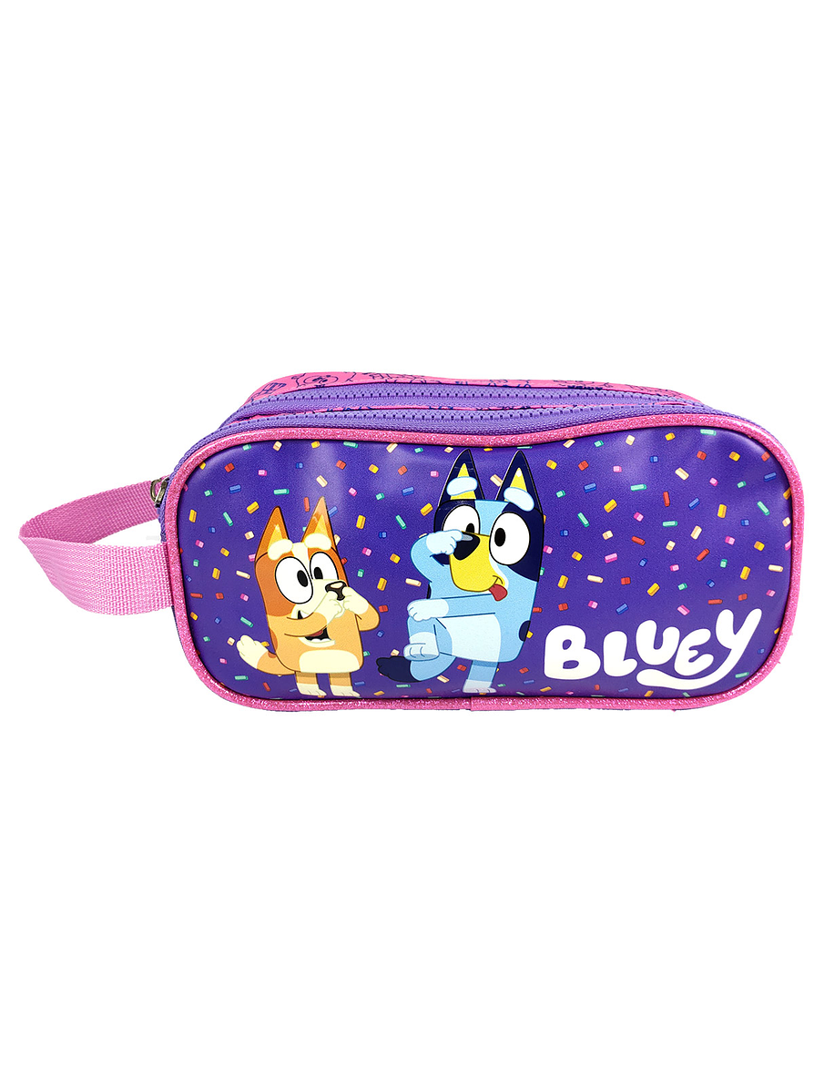 Cartuchera Primavera Premium 2 Bolsillos Bluey 1