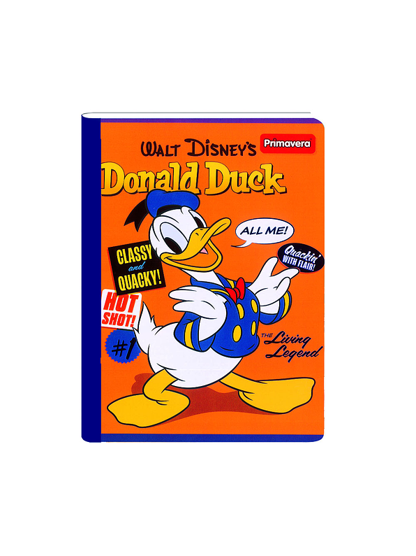 Cuaderno Cosido Primavera Donald 100 Hojas Cuadros 5
