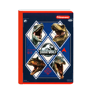 Cuaderno Cosido Jurassic World 100 Hojas Cuadros 