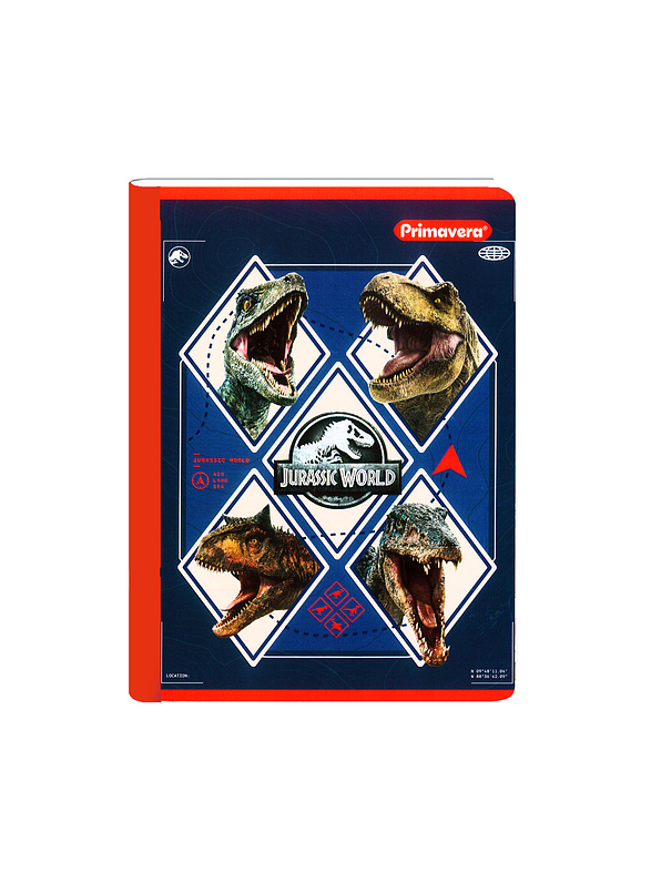 Cuaderno Cosido Jurassic World 100 Hojas Cuadros  2