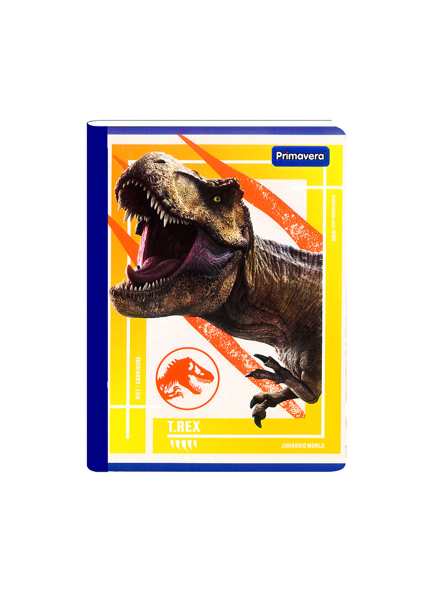 Cuaderno Cosido Jurassic World 100 Hojas Cuadros  4