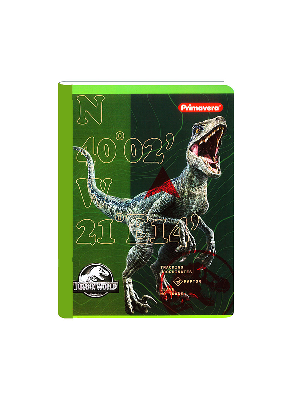 Cuaderno Cosido Jurassic World 100 Hojas Cuadros  8