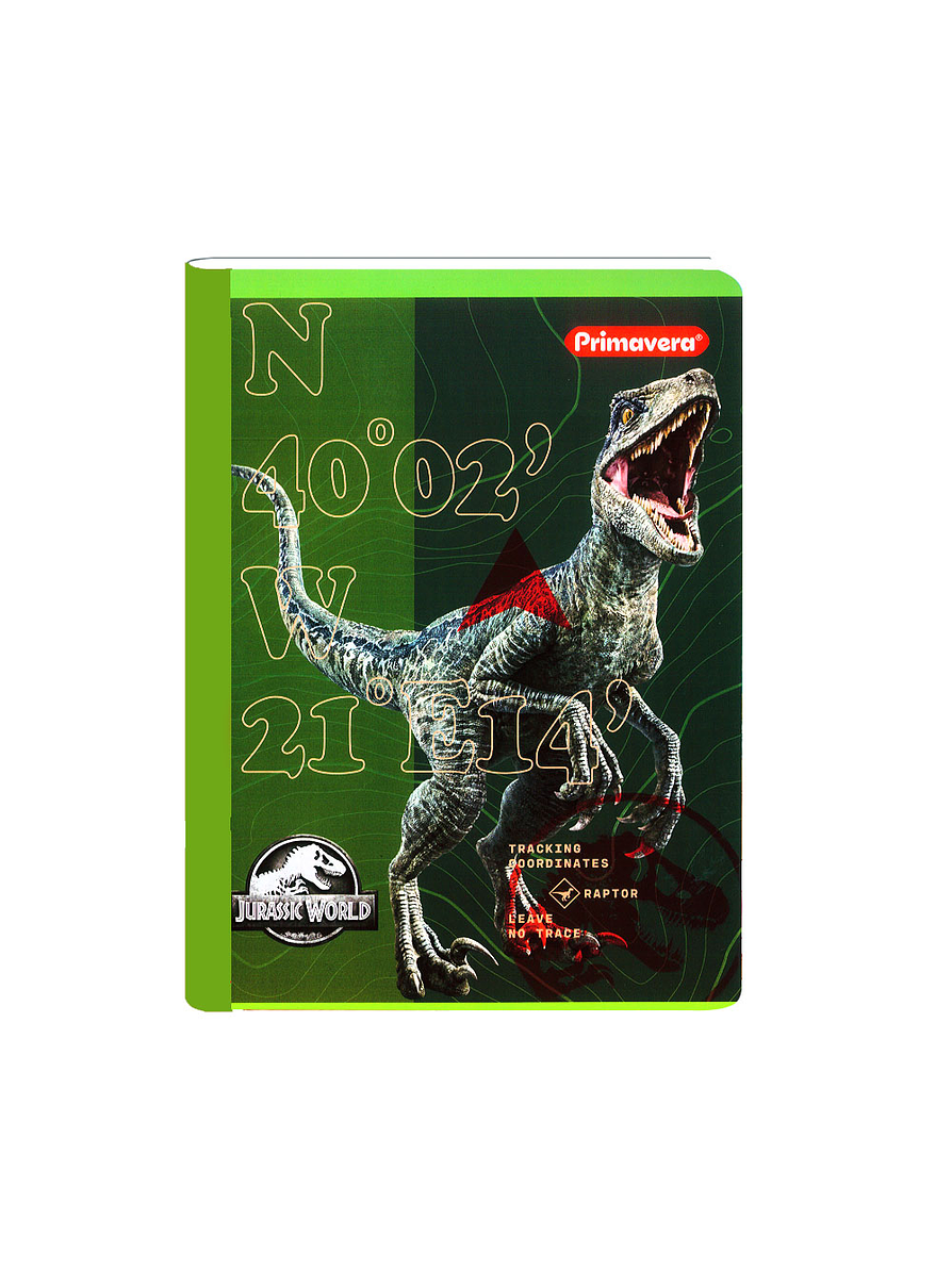 Cuaderno Cosido Jurassic World 100 Hojas Cuadros  8
