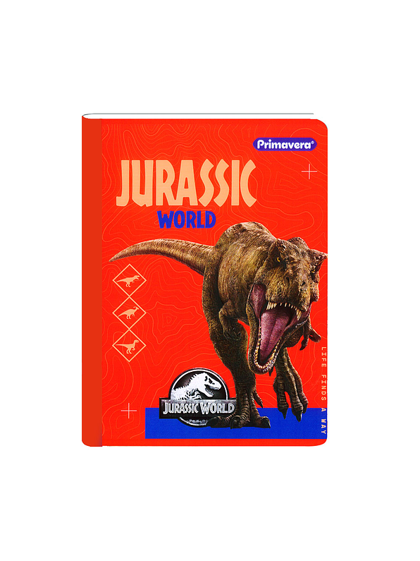Cuaderno Cosido Jurassic World 100 Hojas Cuadros  12