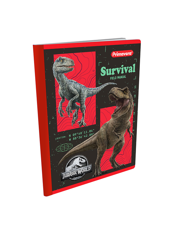 Cuaderno Cosido Primavera Jurassic World 100 Hojas Doble Linea 2