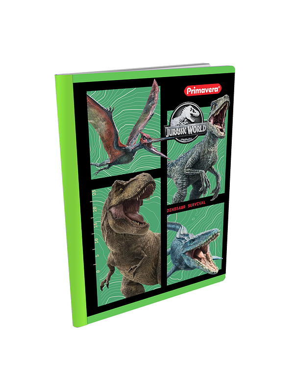 Cuaderno Cosido Primavera Jurassic World 100 Hojas Doble Linea 6