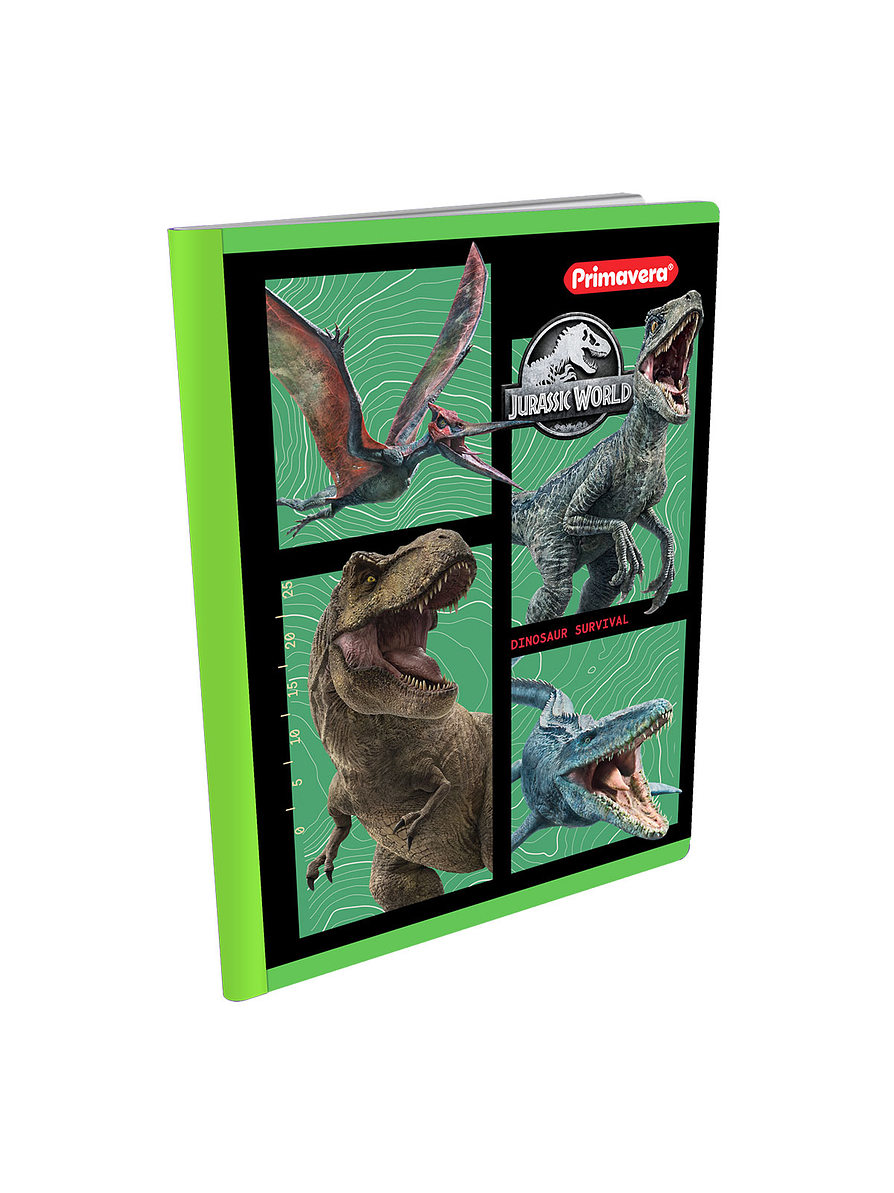Cuaderno Cosido Primavera Jurassic World 100 Hojas Doble Linea 6