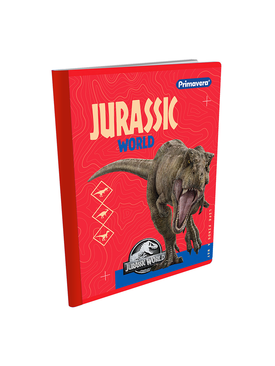 Cuaderno Cosido Primavera Jurassic World 100 Hojas Doble Linea 8