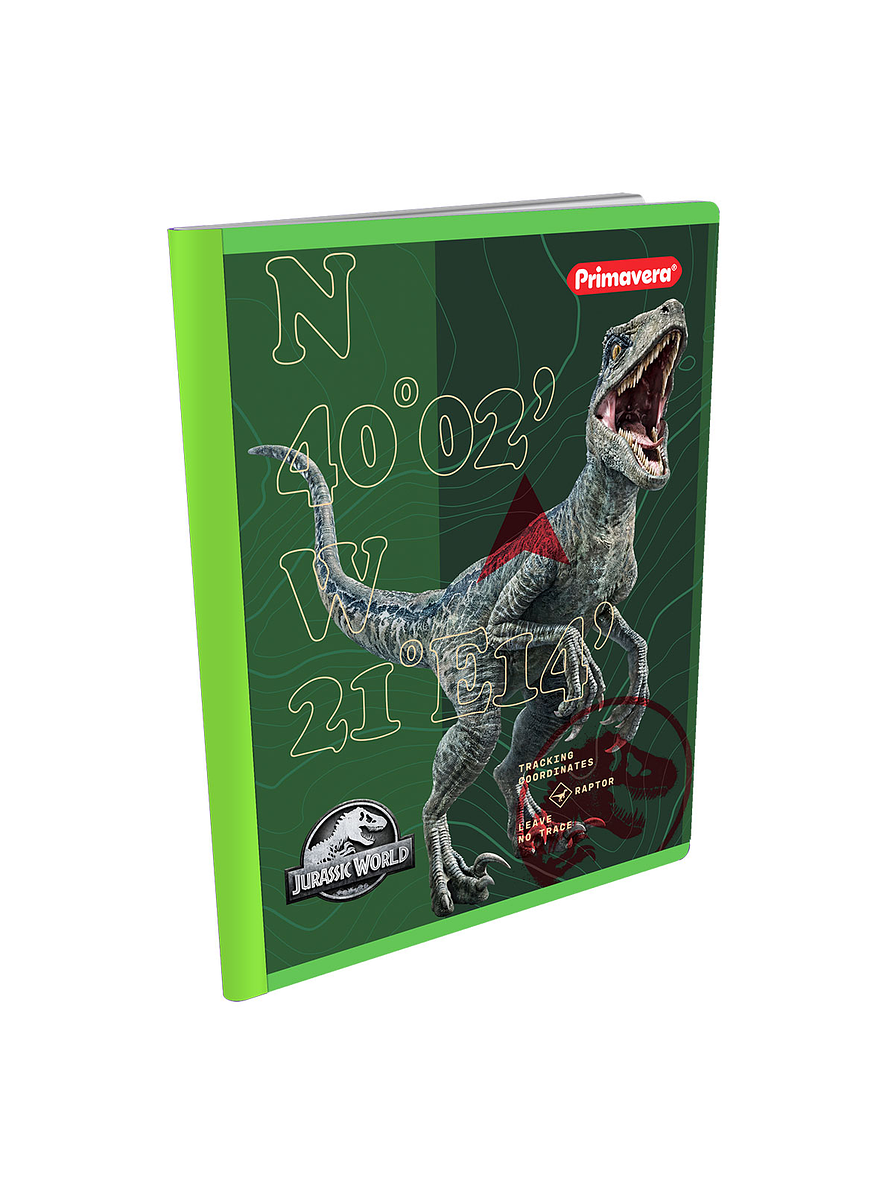 Cuaderno Cosido Primavera Jurassic World 100 Hojas Lineas 2