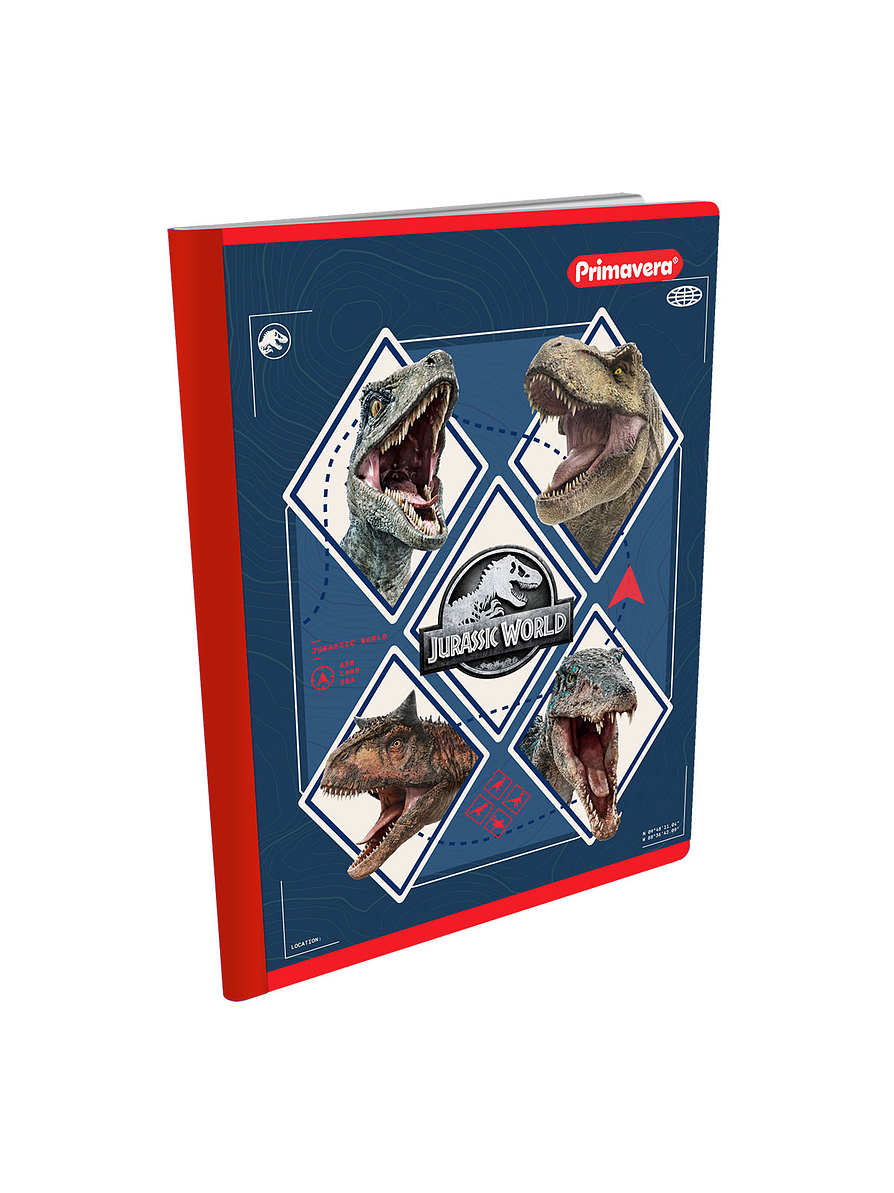 Cuaderno Cosido Primavera Jurassic World 100 Hojas Lineas 5