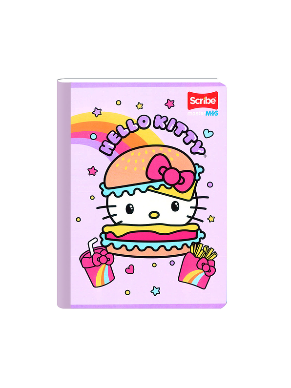 Cuaderno Cosido Scribe Hello Kity 100 Hojas Cuadros 7